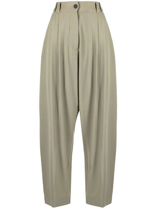 high-waisted tailored trousers Studio Nicholson | NIKASNW1040WOOL VISCOSE CREPEPEA